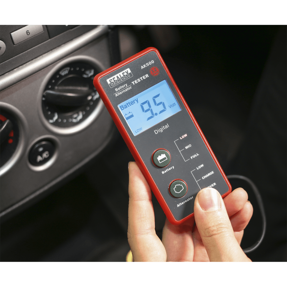 Battery & Alternator Tester 12V - LCD Screen : Model No.AK500
