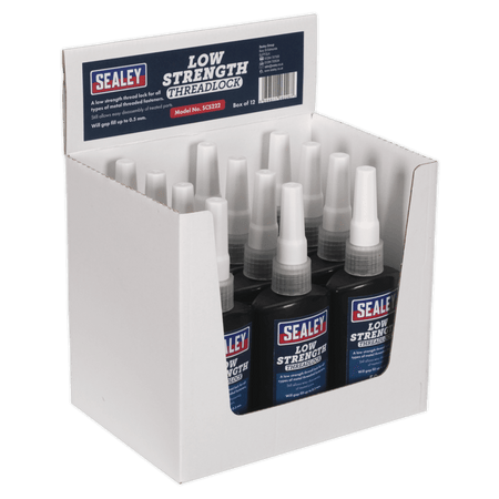 Thread Lock Low Strength 50ml Pack of 12 : Model No.SCS222