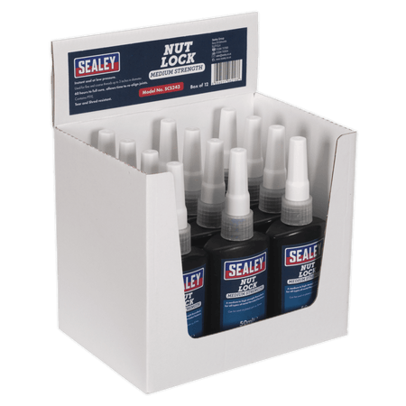 Nut Lock Medium Strength 50ml Pack of 12 : Model No.SCS243