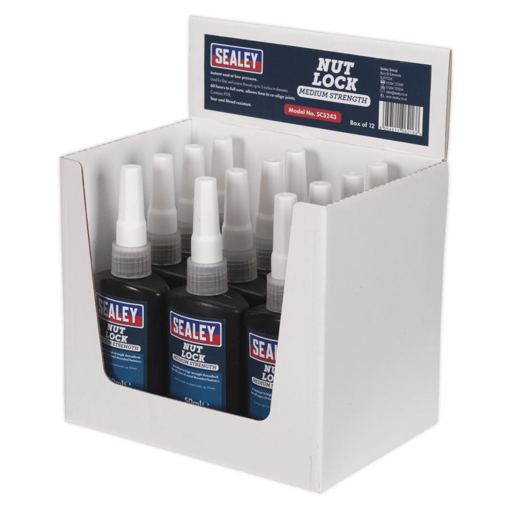 Nut Lock Medium Strength 50ml Pack of 12 : Model No.SCS243