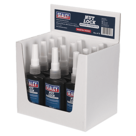 Nut Lock Medium Strength 50ml Pack of 12 : Model No.SCS243