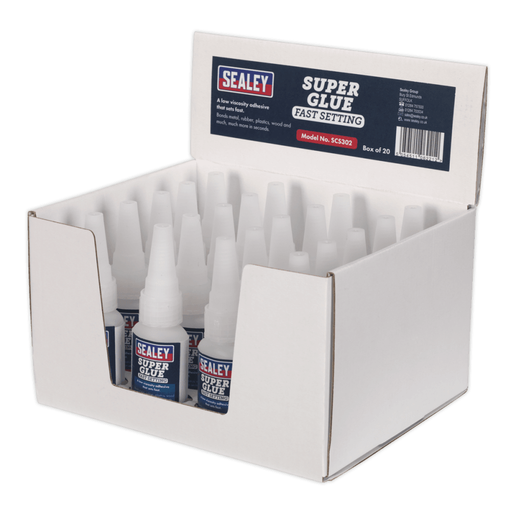 Super Glue Fast Setting 20g Pack of 20 : Model No.SCS302