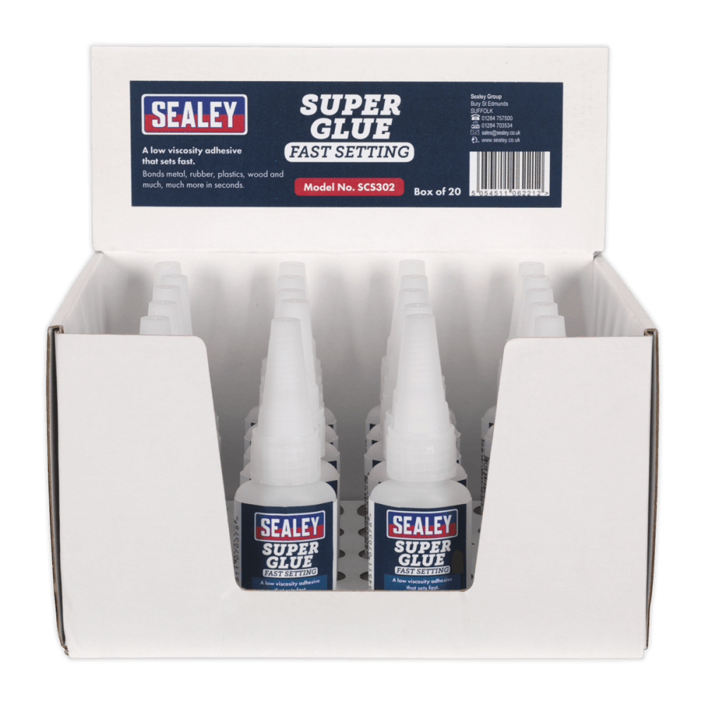 Super Glue Fast Setting 20g Pack of 20 : Model No.SCS302