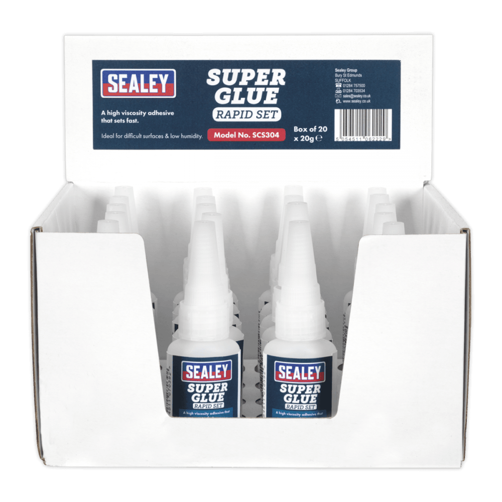 Super Glue Rapid Set 20g Pack of 20 : Model No.SCS304