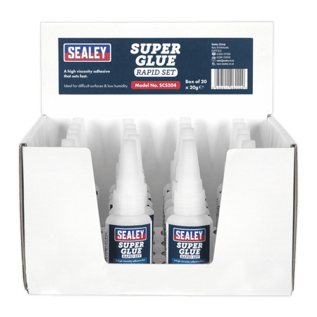 Super Glue Rapid Set 20g Pack of 20 : Model No.SCS304