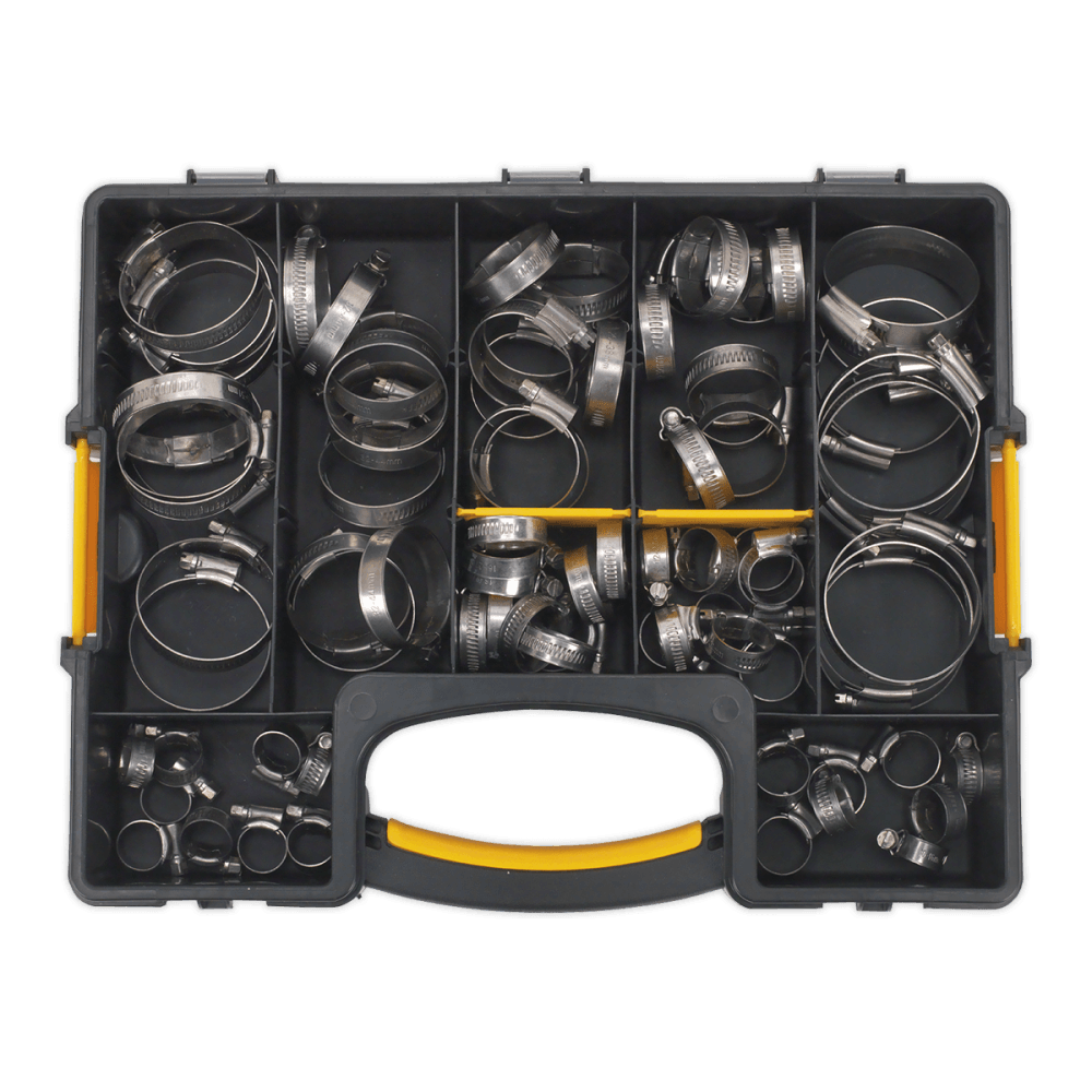 Stainless Steel Hose Clip Assortment 10-57mm 90pc : Model No.SHCSS90AC