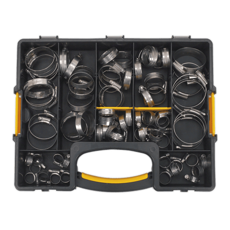 Stainless Steel Hose Clip Assortment 10-57mm 90pc : Model No.SHCSS90AC