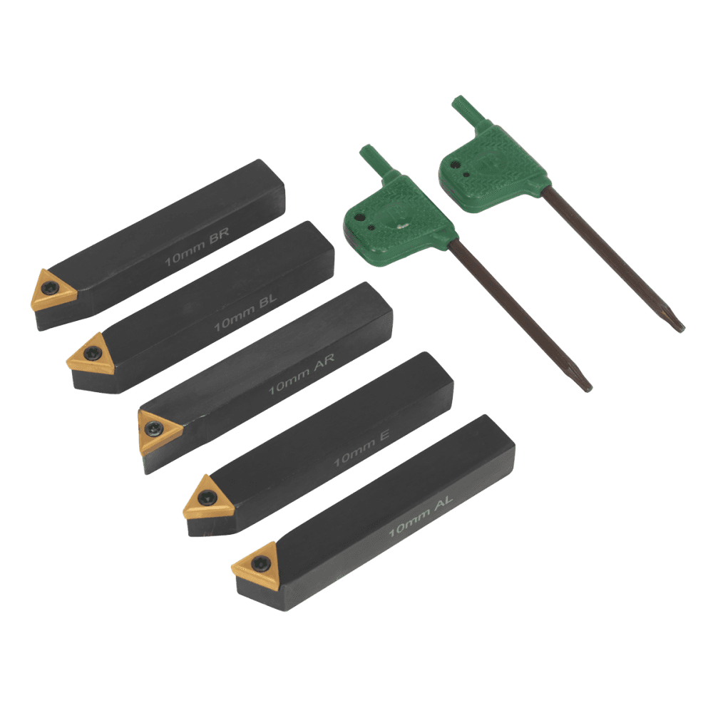 Indexable 10mm Lathe Turning Tool Set 5pc : Model No.SM3025CS1