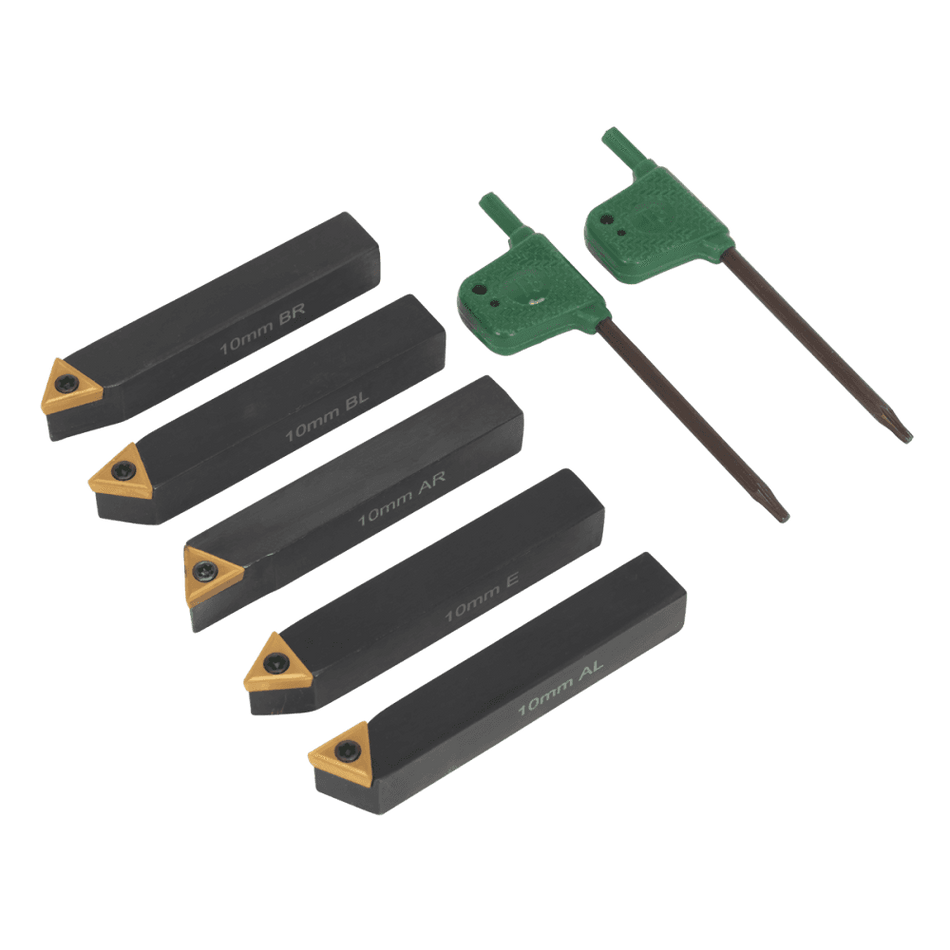 Indexable 10mm Lathe Turning Tool Set 5pc : Model No.SM3025CS1