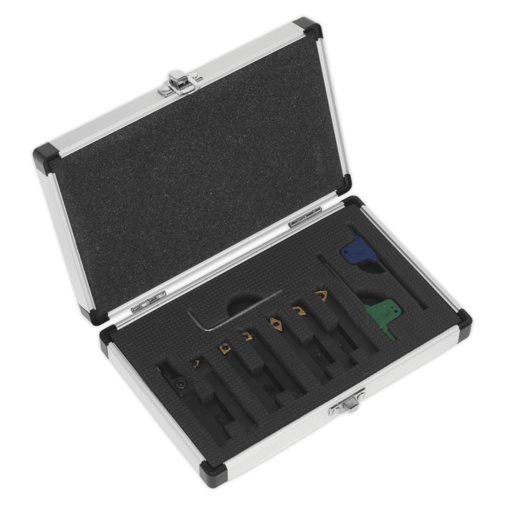 Indexable 8mm Lathe Turning Tool Set 7pc : Model No.SM3025CS5