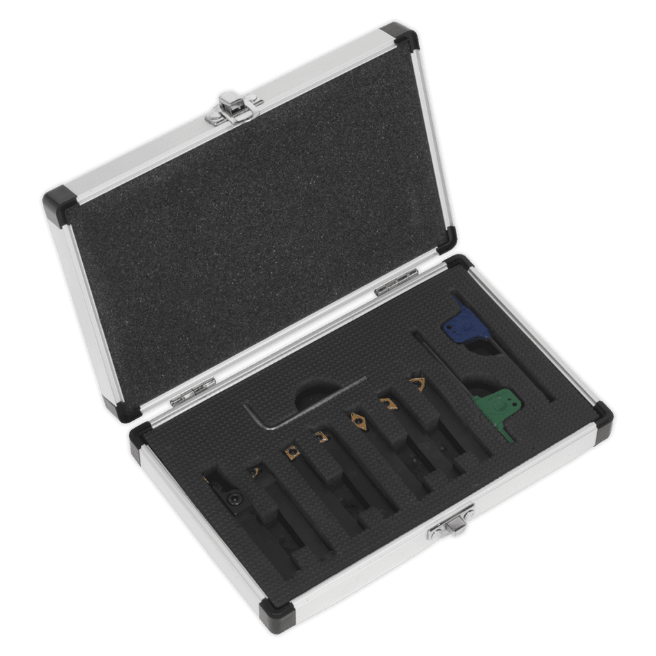 Indexable 8mm Lathe Turning Tool Set 7pc : Model No.SM3025CS5