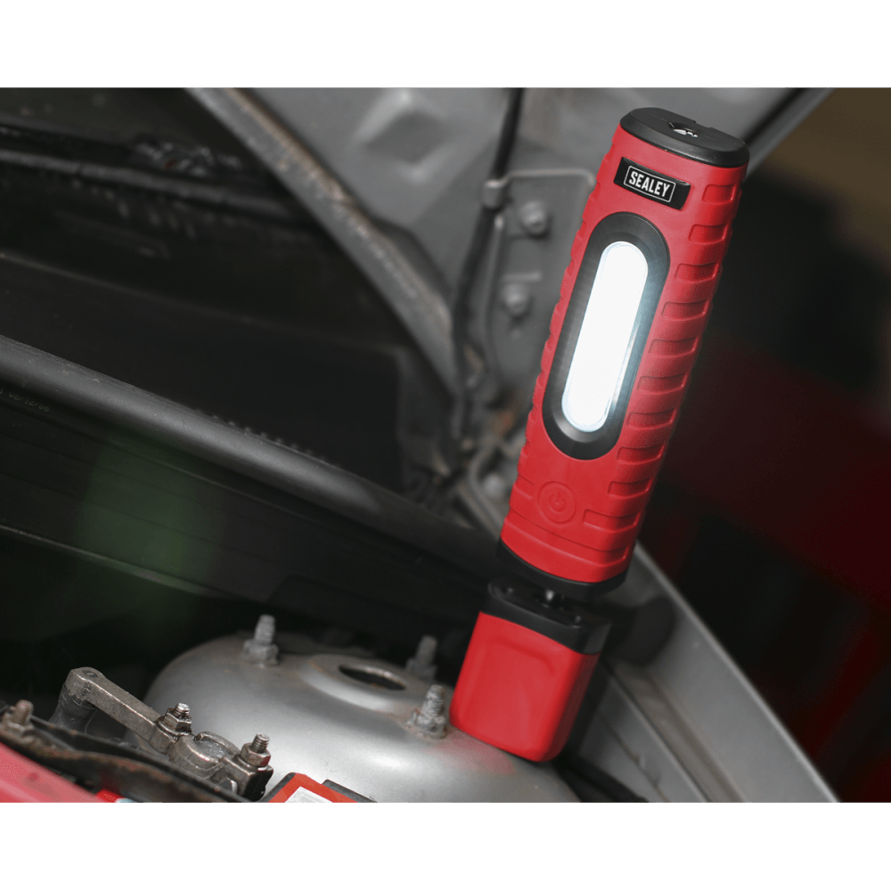 Rechargeable 360° Inspection Light 10W & 3W SMD LED - Red : Model No.LED360PLUSR