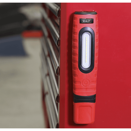 Rechargeable 360° Inspection Light 10W & 3W SMD LED - Red : Model No.LED360PLUSR