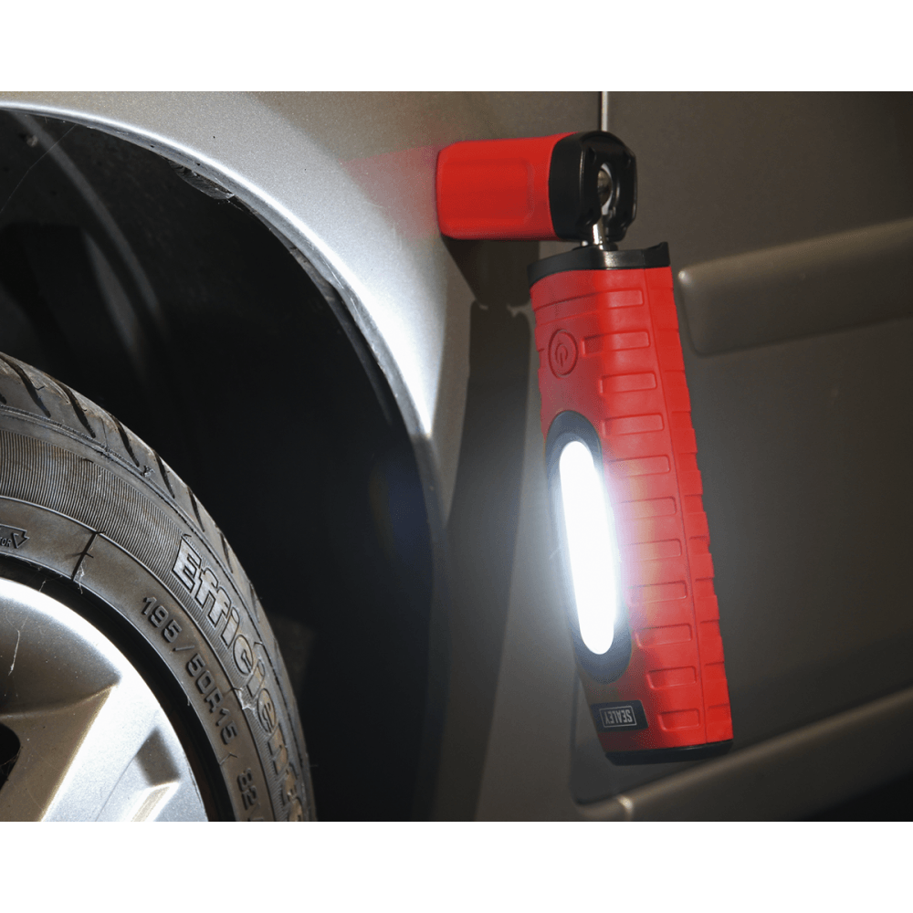 Rechargeable 360° Inspection Light 10W & 3W SMD LED - Red : Model No.LED360PLUSR
