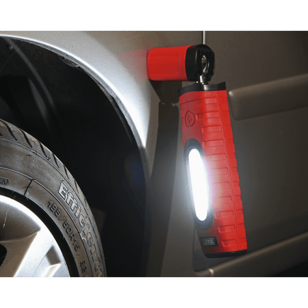 Rechargeable 360° Inspection Light 10W & 3W SMD LED - Red : Model No.LED360PLUSR