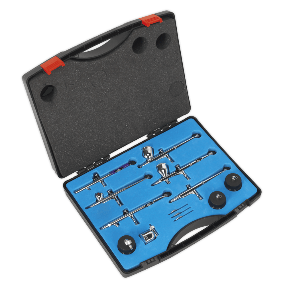 Air Brush Kit 10pc Gravity/Suction Feed : Model No.AB936