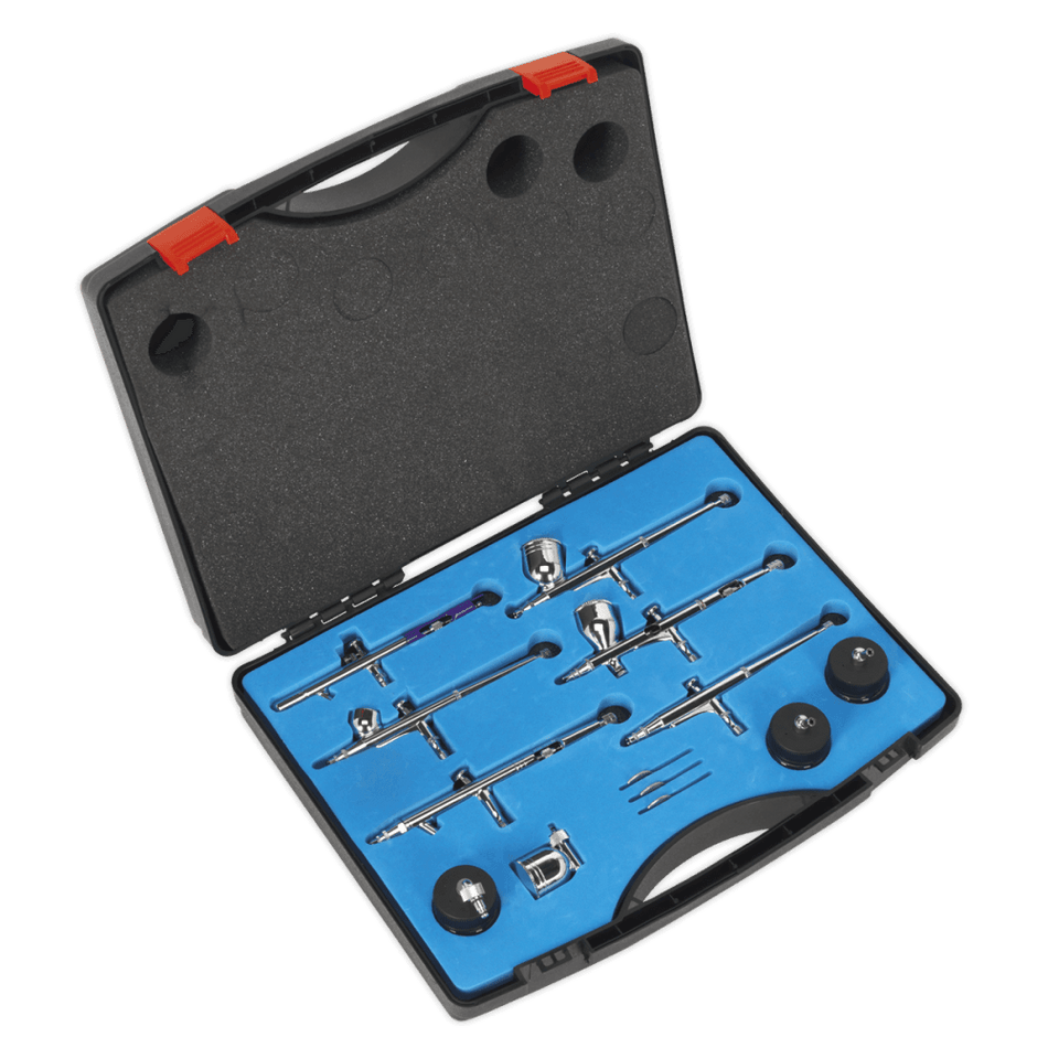 Air Brush Kit 10pc Gravity/Suction Feed : Model No.AB936