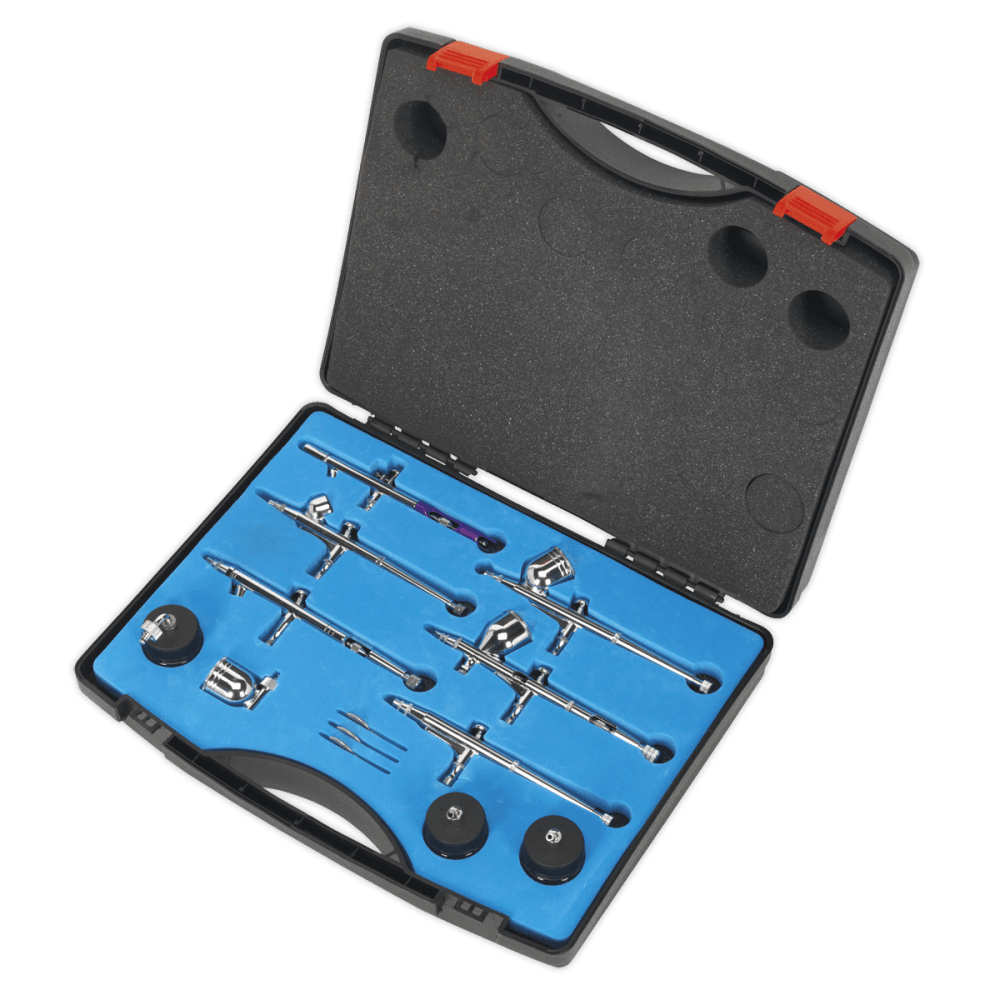 Air Brush Kit 10pc Gravity/Suction Feed : Model No.AB936