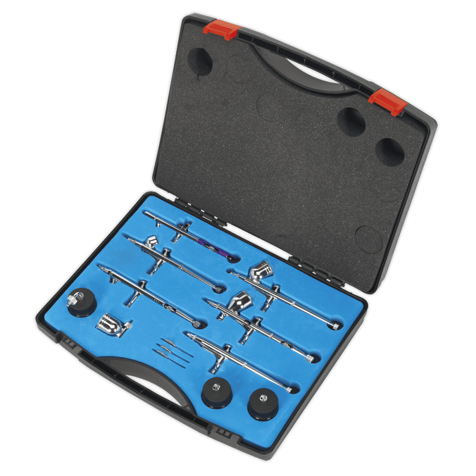 Air Brush Kit 10pc Gravity/Suction Feed : Model No.AB936