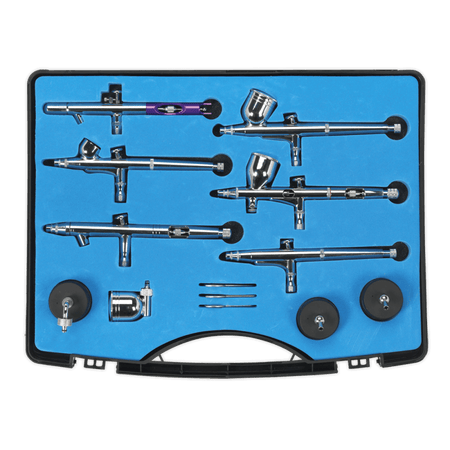Air Brush Kit 10pc Gravity/Suction Feed : Model No.AB936