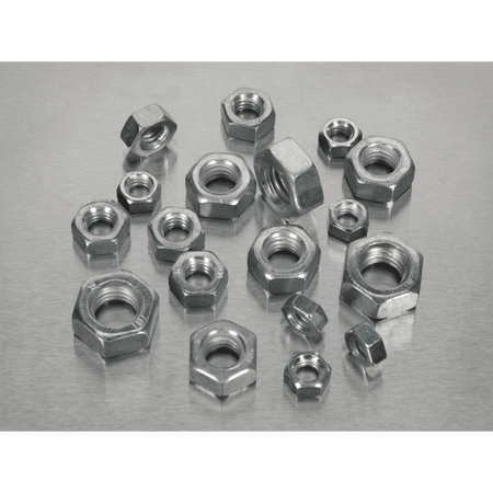 Steel Nut Assortment 320pc 1/4"-1/2"UNF DIN 934 : Model No.AB029SN