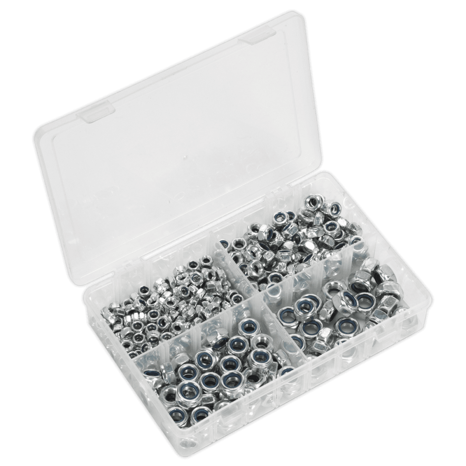 Nylon Lock Nut Assortment 300pc M6-M12 DIN 982 Metric : Model No.AB032LN