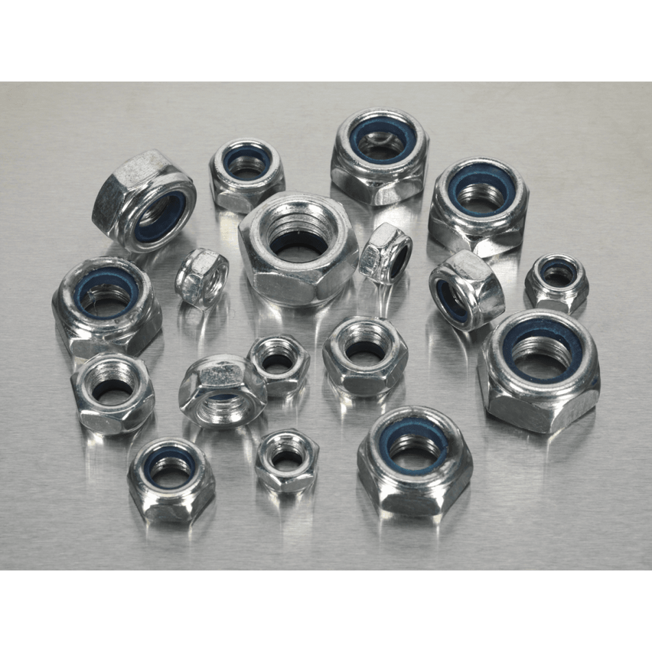 Nylon Lock Nut Assortment 300pc M6-M12 DIN 982 Metric : Model No.AB032LN
