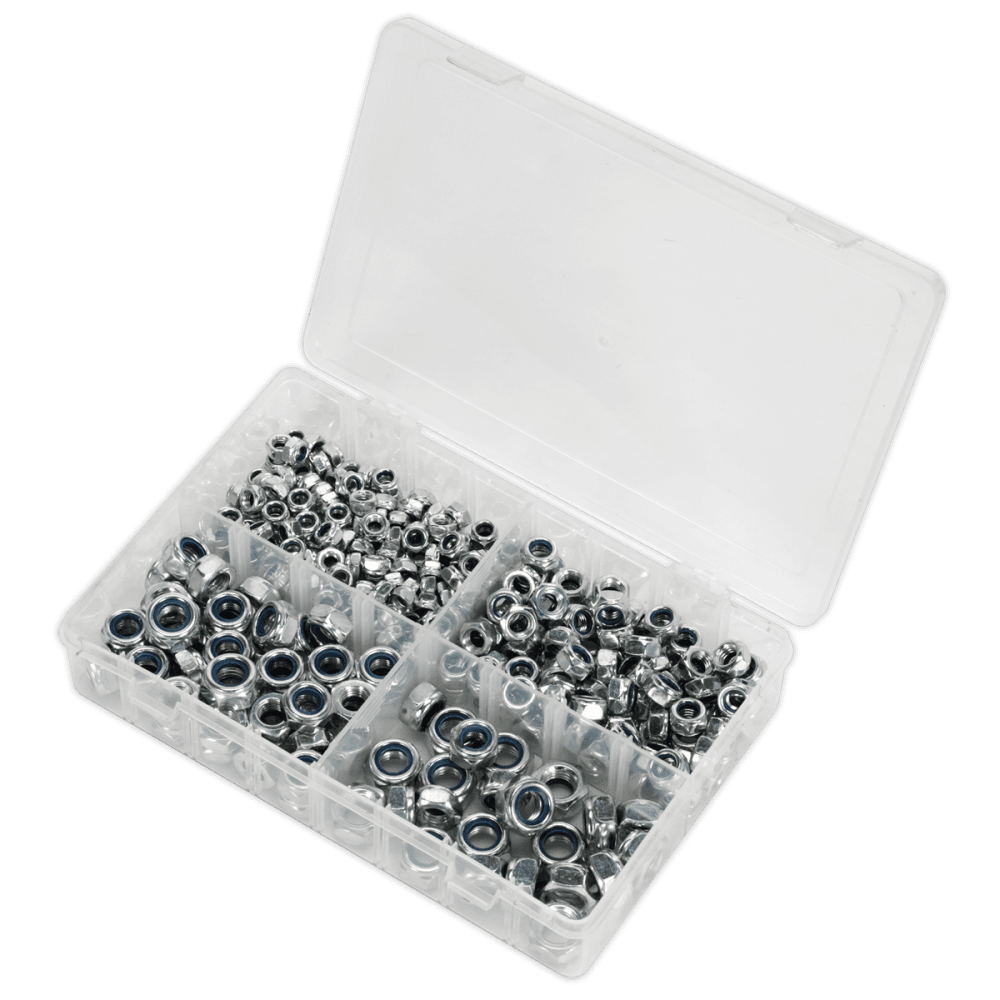 Nylon Lock Nut Assortment 300pc M6-M12 DIN 982 Metric : Model No.AB032LN