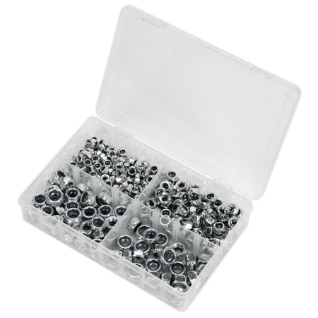 Nylon Lock Nut Assortment 300pc M6-M12 DIN 982 Metric : Model No.AB032LN
