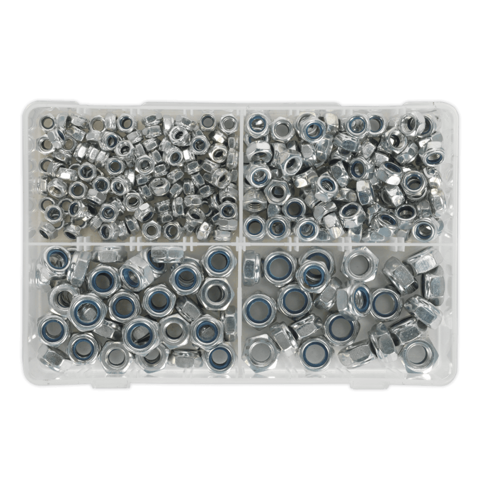 Nylon Lock Nut Assortment 300pc M6-M12 DIN 982 Metric : Model No.AB032LN