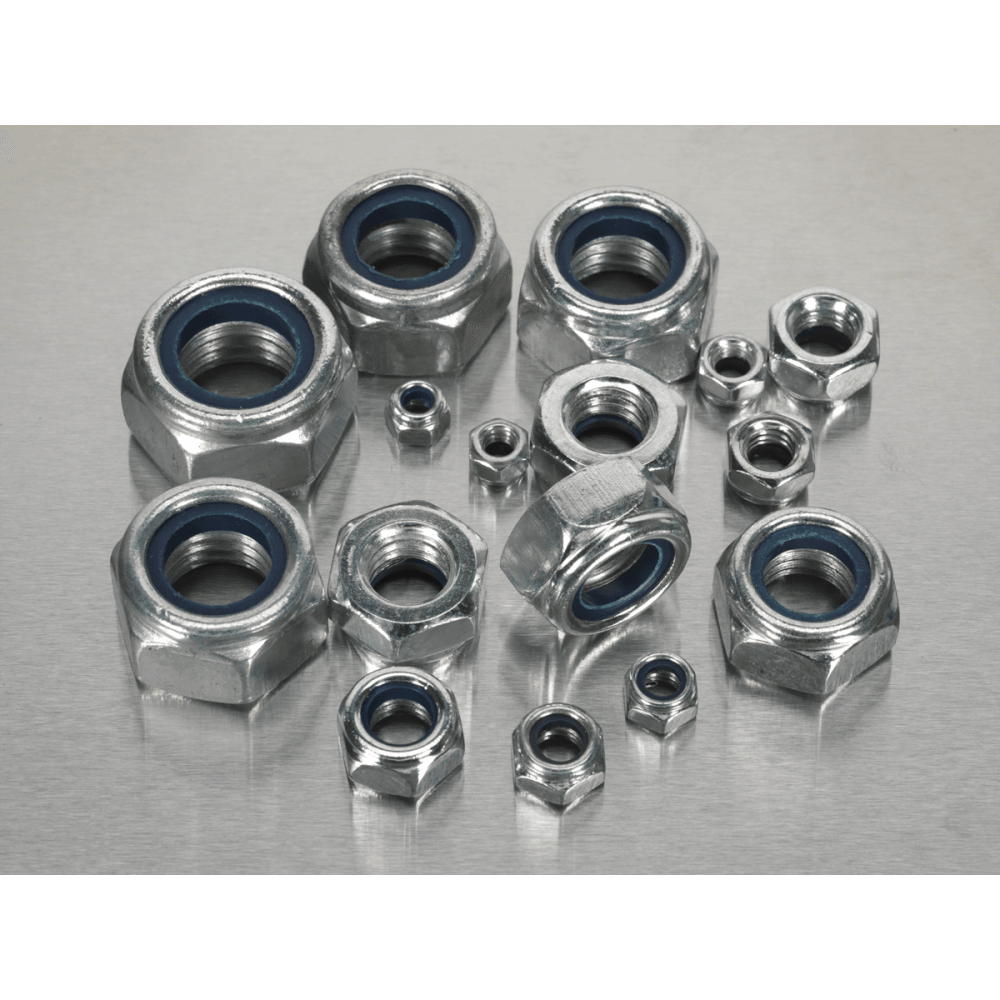 Nylon Lock Nut Assortment 255pc M4-M16 DIN 985 : Model No.AB033LN