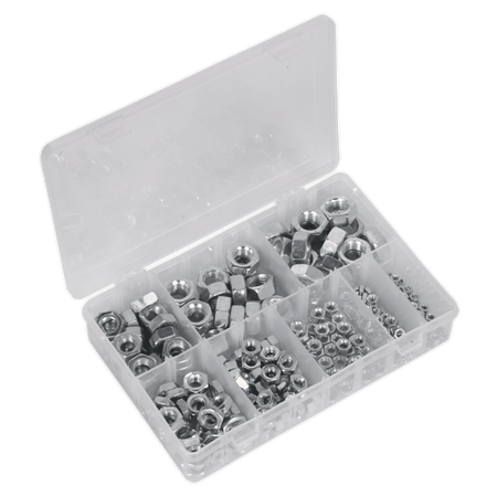 Steel Nut Assortment 255pc M4-M16 DIN 934 Metric : Model No.AB046SN