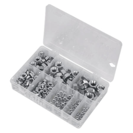 Steel Nut Assortment 255pc M4-M16 DIN 934 Metric : Model No.AB046SN