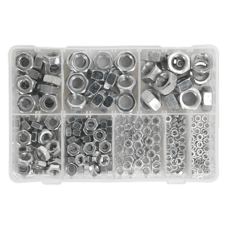 Steel Nut Assortment 255pc M4-M16 DIN 934 Metric : Model No.AB046SN