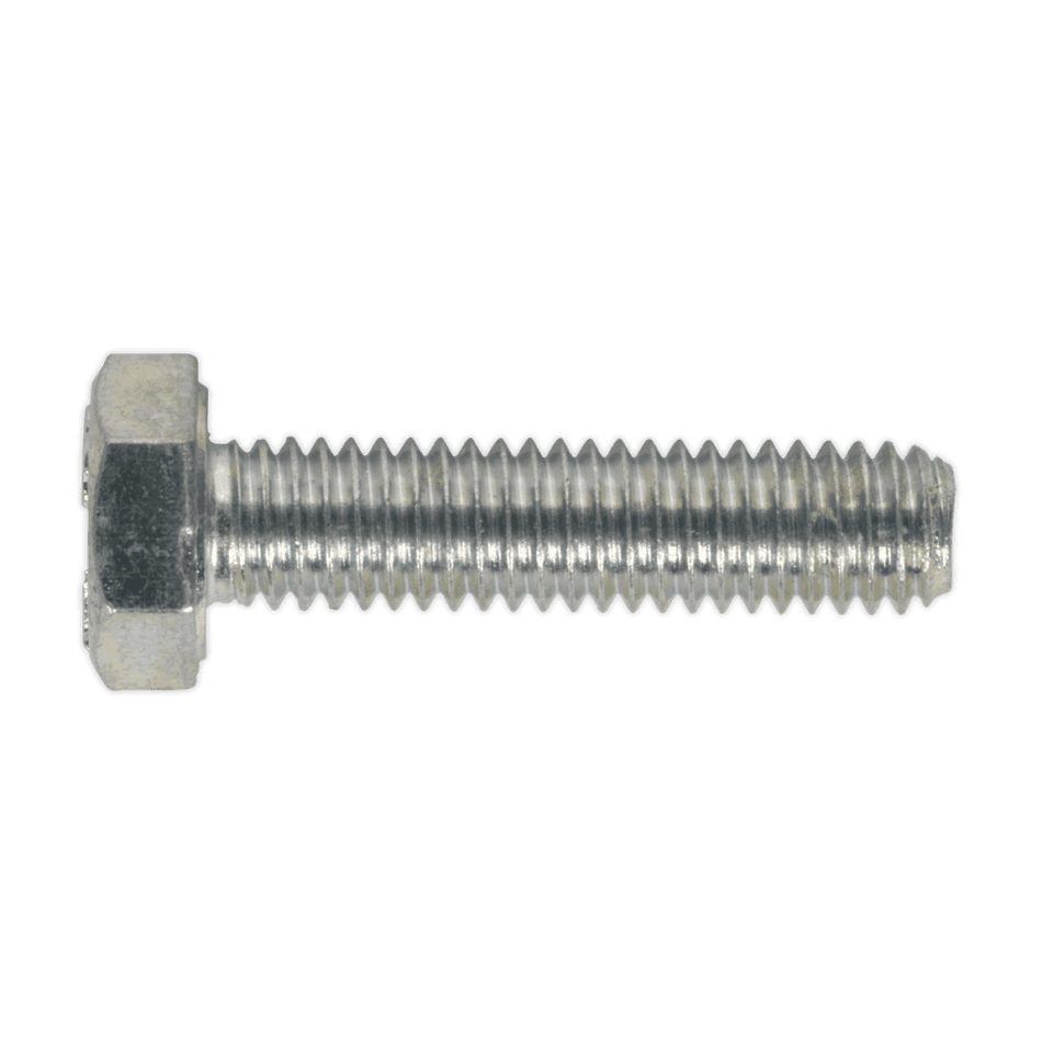 HT Setscrew M6 x 25mm 8.8 Zinc DIN 933 Pack of 50 : Model No.SS625