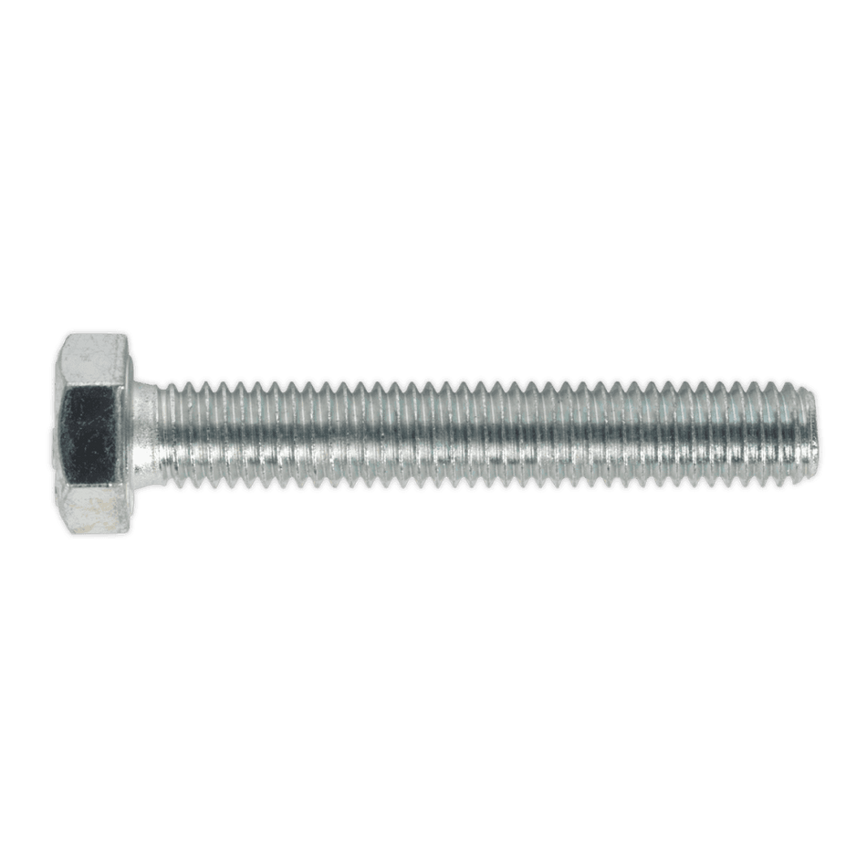 HT Setscrew M8 x 50mm 8.8 Zinc DIN 933 Pack of 50 : Model No.SS850