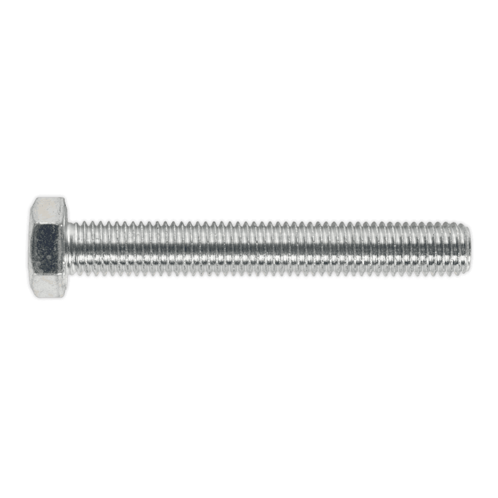 HT Setscrew M14 x 100mm 8.8 Zinc DIN 933 Pack of 10 : Model No.SS14100