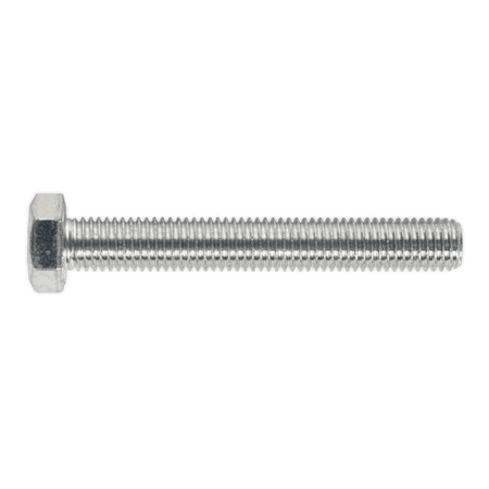 HT Setscrew M14 x 100mm 8.8 Zinc DIN 933 Pack of 10 : Model No.SS14100