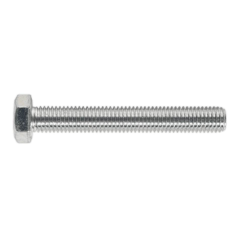 HT Setscrew M14 x 100mm 8.8 Zinc DIN 933 Pack of 10 : Model No.SS14100