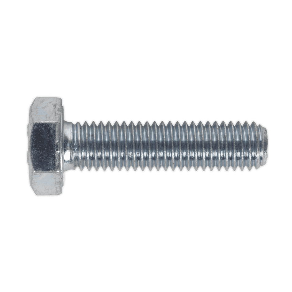 HT Setscrew M10 x 40mm 8.8 Zinc DIN 933 Pack of 25 : Model No.SS1040
