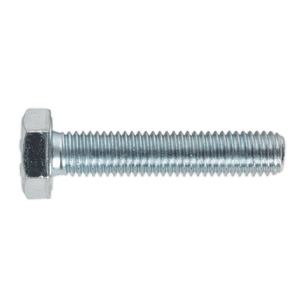 HT Setscrew M10 x 50mm 8.8 Zinc DIN 933 Pack of 25 : Model No.SS1050