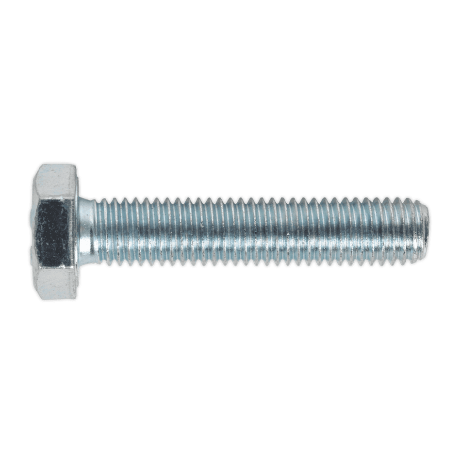 HT Setscrew M10 x 50mm 8.8 Zinc DIN 933 Pack of 25 : Model No.SS1050
