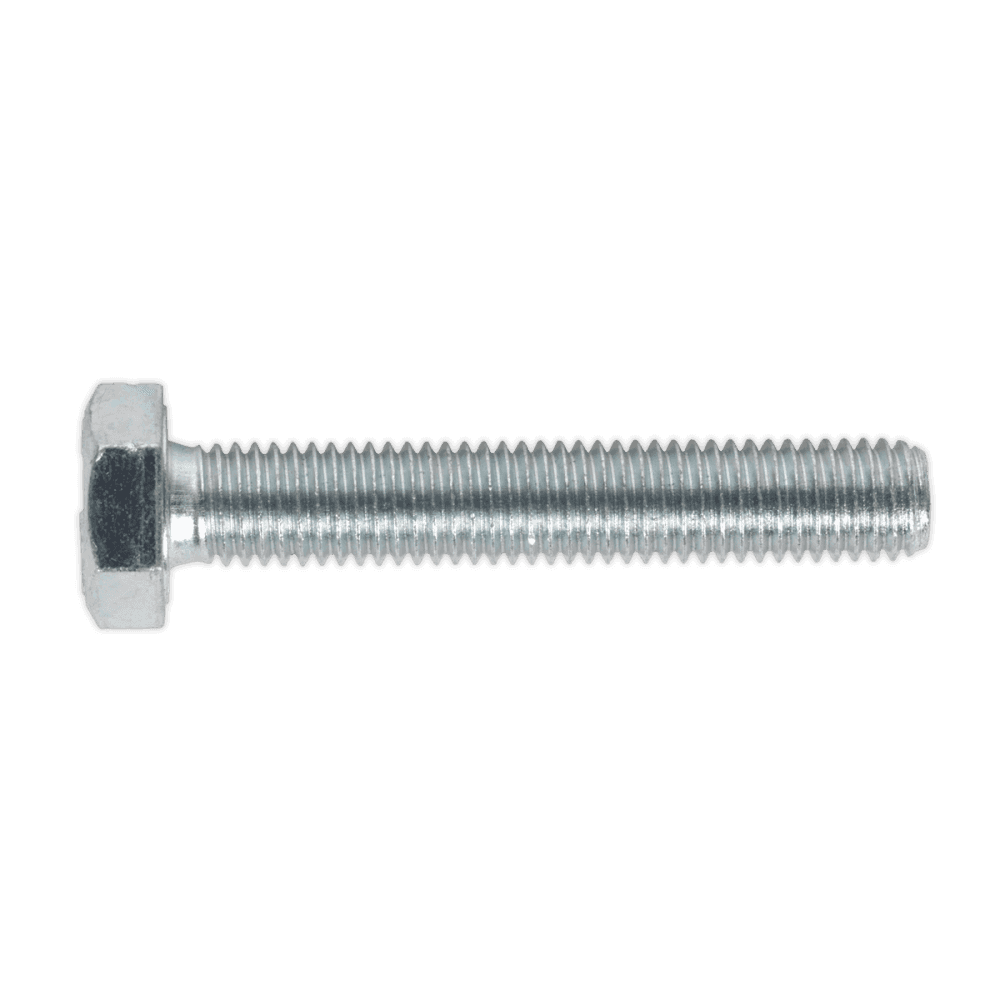 HT Setscrew M10 x 60mm 8.8 Zinc DIN 933 Pack of 25 : Model No.SS1060