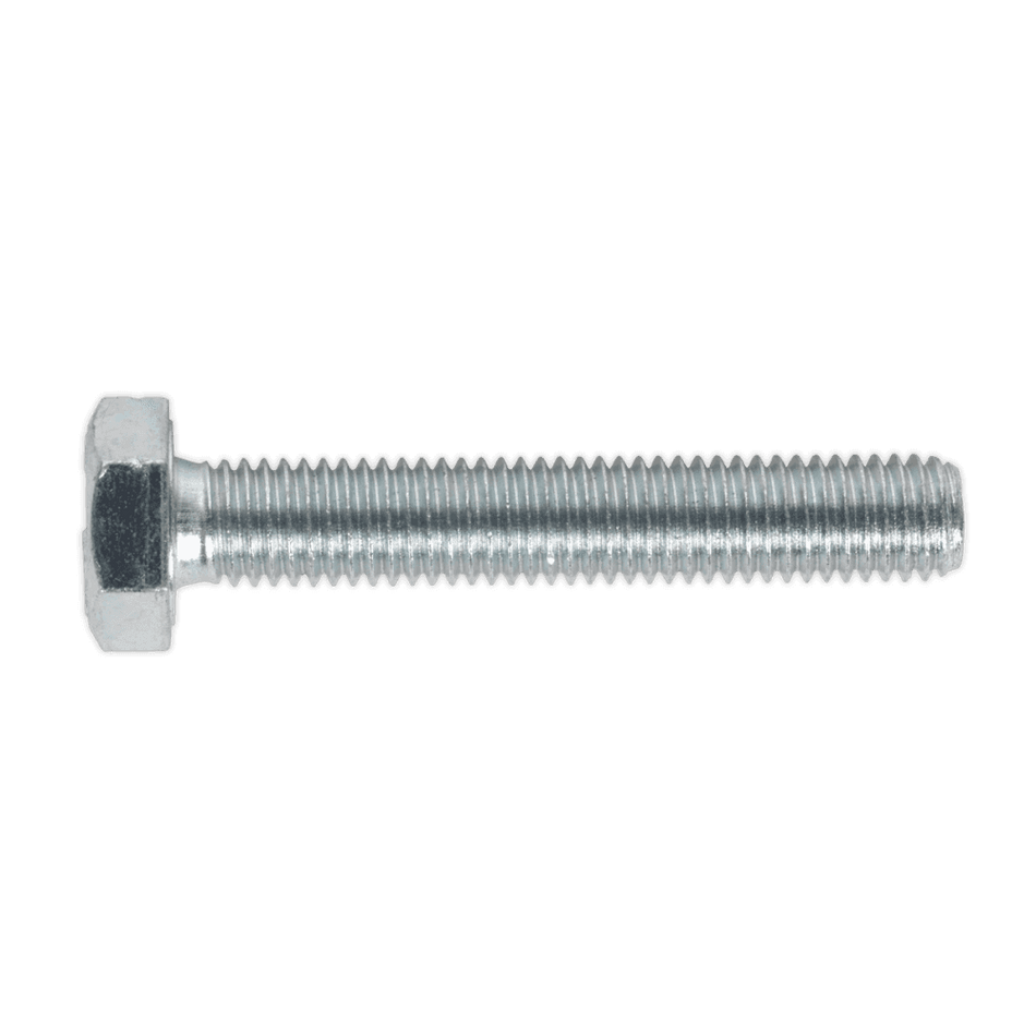 HT Setscrew M10 x 60mm 8.8 Zinc DIN 933 Pack of 25 : Model No.SS1060