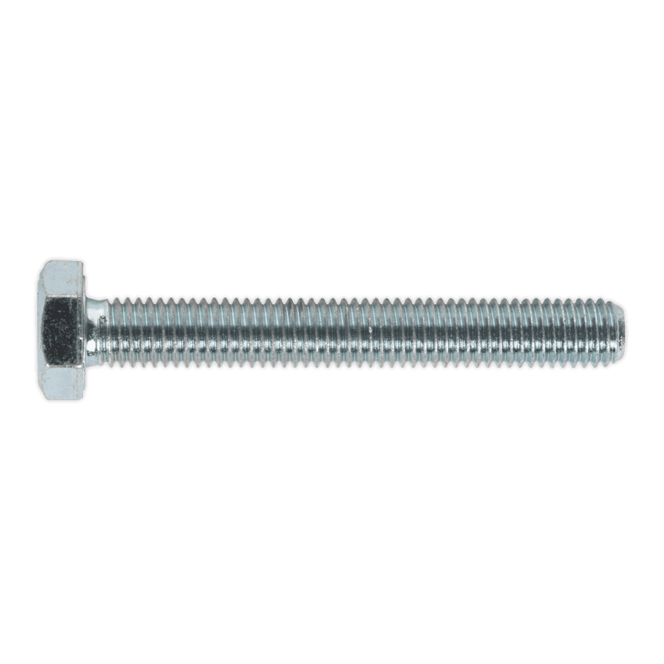 HT Setscrew M10 x 75mm 8.8 Zinc DIN 933 Pack of 25 : Model No.SS1075