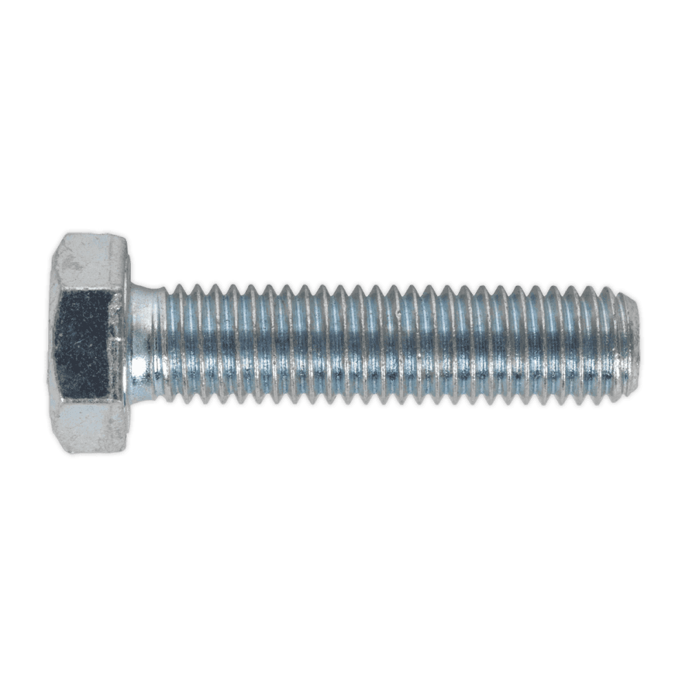 HT Setscrew M12 x 50mm 8.8 Zinc DIN 933 Pack of 25 : Model No.SS1250