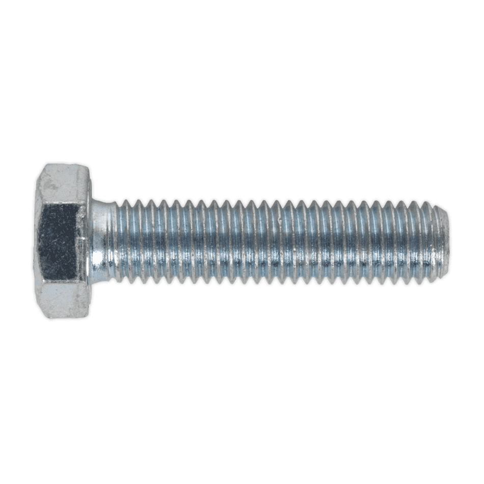 HT Setscrew M12 x 50mm 8.8 Zinc DIN 933 Pack of 25 : Model No.SS1250