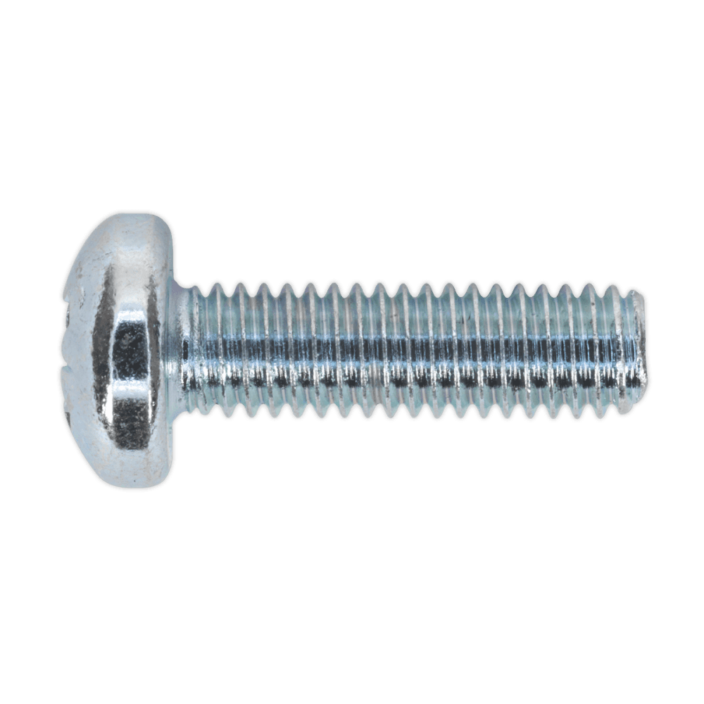 Machine Screw M6 x 20mm Pan Head Pozi Zinc DIN 7985z Pack of 50 : Model No.MSP620