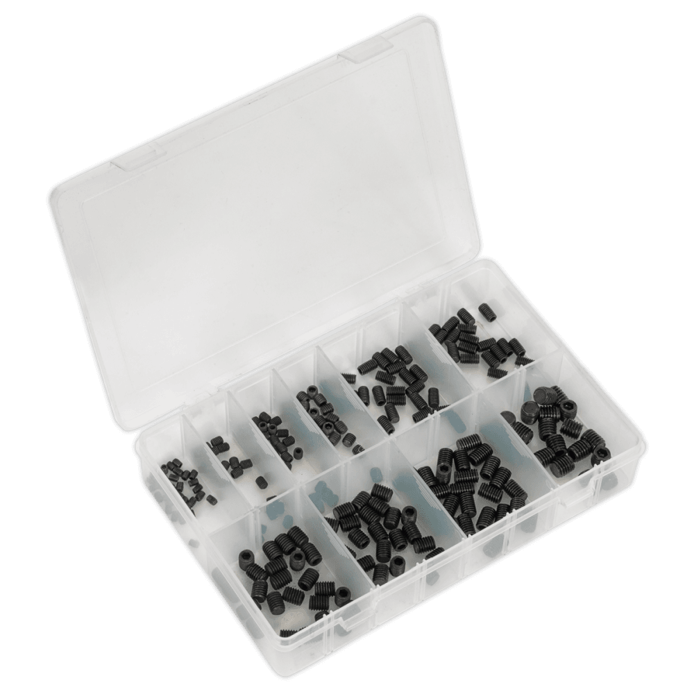 Grub Screw Assortment 250pc M4-M10 DIN 916 Metric : Model No.AB045GS