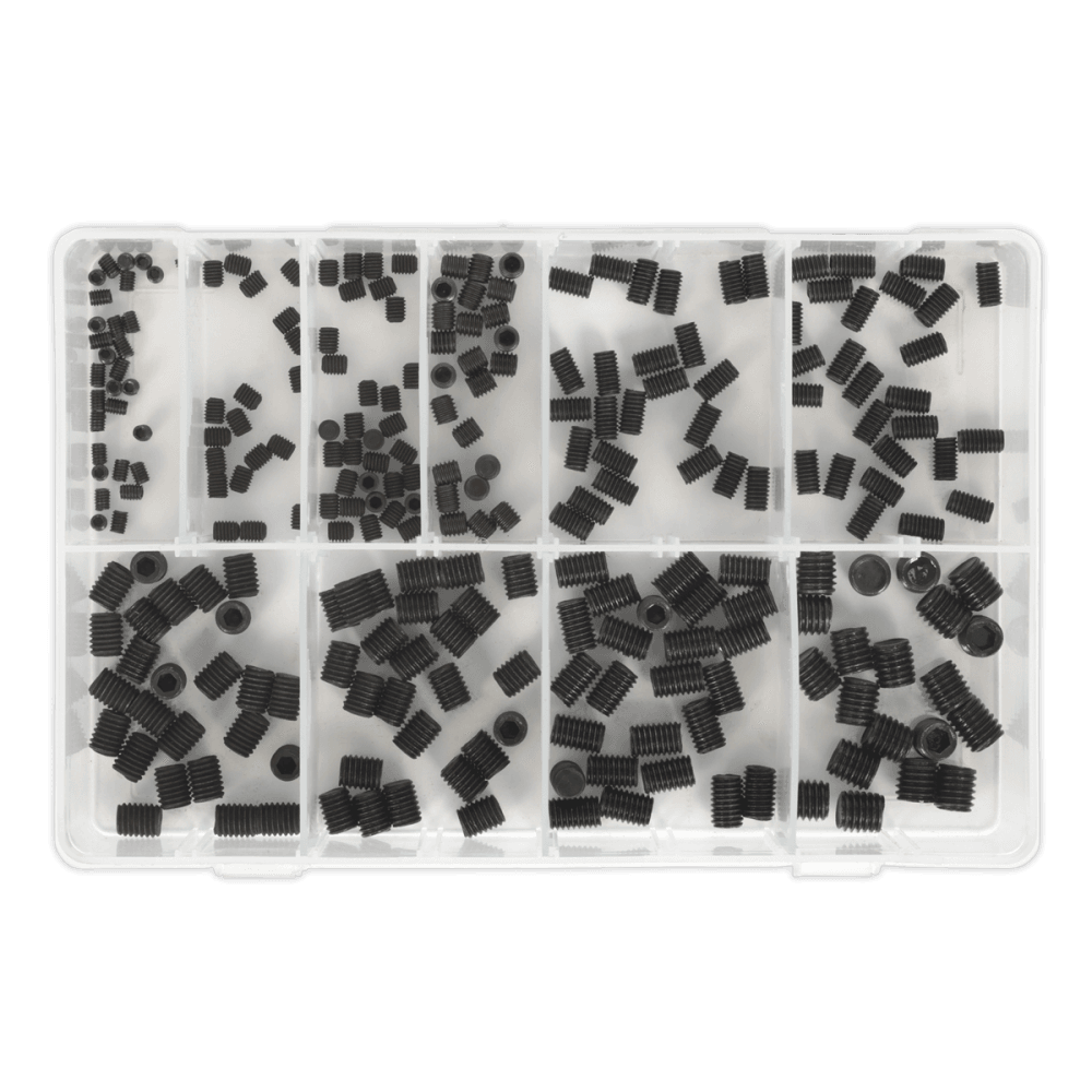 Grub Screw Assortment 250pc M4-M10 DIN 916 Metric : Model No.AB045GS